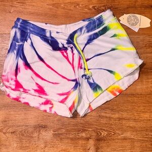 Pop Vibrant Tie-Dye Athletic Shorts